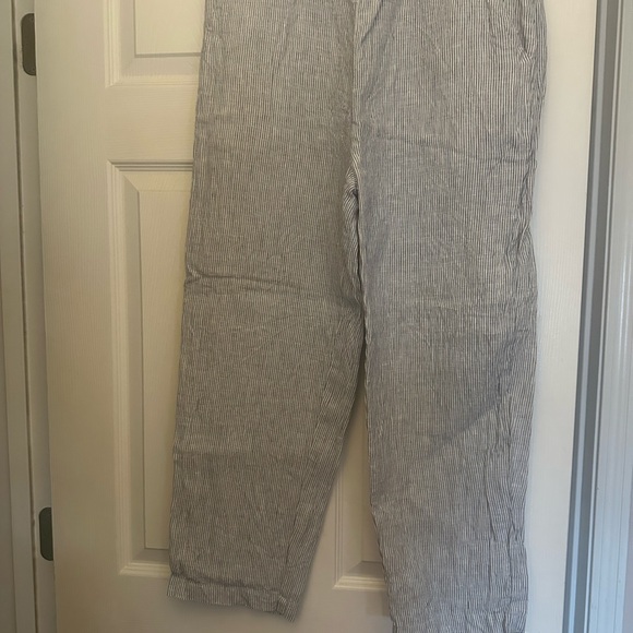 Quince Pants - Quince LinenStriped Blue Pants